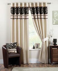 Belíssimas cortinas de ilhós: uma homenagem à moda ou um detalhe prático de design? 175+ (fotos) novos produtos para sala de estar, quarto, cozinha