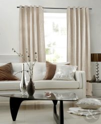 Belíssimas cortinas de ilhós: uma homenagem à moda ou um detalhe prático de design? 175+ (fotos) novos produtos para sala de estar, quarto, cozinha