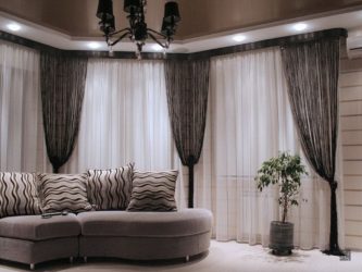 Cortinas na sala de estar (mais de 130 fotos): idéias modernas, modelos de novos produtos de 2017, que serão lembrados por muito tempo