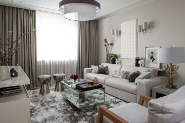 Cortinas na sala de estar (mais de 130 fotos): idéias modernas, modelos de novos produtos de 2017, que serão lembrados por muito tempo