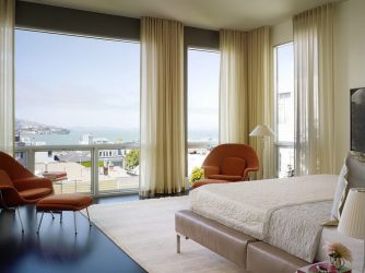 Cortinas para o quarto: 265+ (fotos) Novidades para design moderno