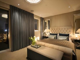 Cortinas para o quarto: 265+ (fotos) Novidades para design moderno