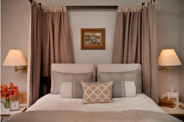 Cortinas para o quarto: 265+ (fotos) Novidades para design moderno