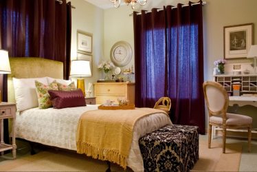 Cortinas para o quarto: 265+ (fotos) Novidades para design moderno