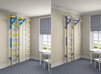 Parede sueca em um apartamento para crianças e adultos com as próprias mãos (135+ fotos)