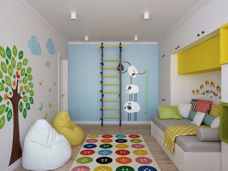 Parede sueca em um apartamento para crianças e adultos com as próprias mãos (135+ fotos)