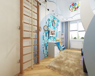 Parede sueca em um apartamento para crianças e adultos com as próprias mãos (135+ fotos)