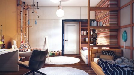 Parede sueca em um apartamento para crianças e adultos com as próprias mãos (135+ fotos)