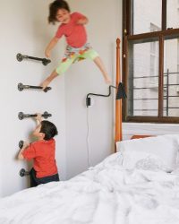 Parede sueca em um apartamento para crianças e adultos com as próprias mãos (135+ fotos)