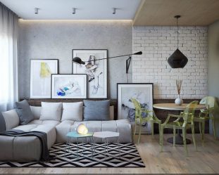 Mais de 150 fotos de interiores modernos em cor cinza. As vantagens que dão design cinza