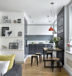 Estilo escandinavo: 240+ Fotos de concisão e contenção no design. O que torna esse estilo no interior disso?