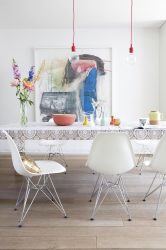Experimentando com toalhas de mesa em cima da mesa: 265+ Fotos de opções bonitas e modernas (silicone, transparentes, a céu aberto)