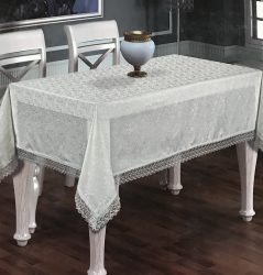 Experimentando com toalhas de mesa em cima da mesa: 265+ Fotos de opções bonitas e modernas (silicone, transparentes, a céu aberto)
