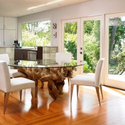Mesas de vidro - confiabilidade e exclusividade do interior. 285+ (foto) opções com gosto de designer