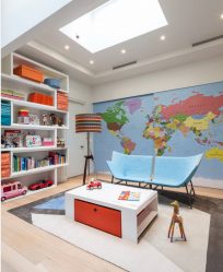 Rack para livros e brinquedos no berçário: Uma solução simples e original de sistema de armazenamento do tipo 