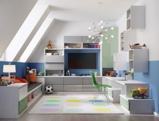 Rack para livros e brinquedos no berçário: Uma solução simples e original de sistema de armazenamento do tipo 