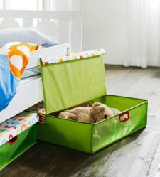 Rack para livros e brinquedos no berçário: Uma solução simples e original de sistema de armazenamento do tipo 