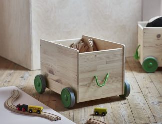 Rack para livros e brinquedos no berçário: Uma solução simples e original de sistema de armazenamento do tipo 