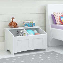 Rack para livros e brinquedos no berçário: Uma solução simples e original de sistema de armazenamento do tipo 