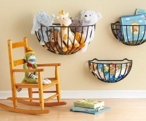 Rack para livros e brinquedos no berçário: Uma solução simples e original de sistema de armazenamento do tipo 