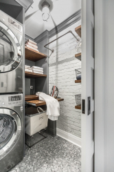Uma interessante seleção de prateleiras para salas de diferentes funcionalidades: 220 + Foto Zoneamento conveniente para crianças, sala de estar, banheiro
