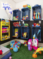 Uma interessante seleção de prateleiras para salas de diferentes funcionalidades: 220 + Foto Zoneamento conveniente para crianças, sala de estar, banheiro