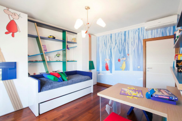Uma interessante seleção de prateleiras para salas de diferentes funcionalidades: 220 + Foto Zoneamento conveniente para crianças, sala de estar, banheiro