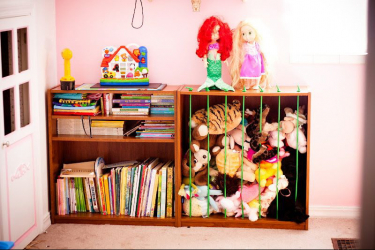 Uma interessante seleção de prateleiras para salas de diferentes funcionalidades: 220 + Foto Zoneamento conveniente para crianças, sala de estar, banheiro