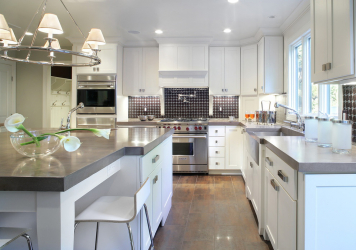 Countertop tiles - การออกแบบดั้งเดิมของพื้นผิวการทำงาน ตัวเลือก 195+ (ภาพถ่าย) สำหรับห้องครัวและห้องน้ำ