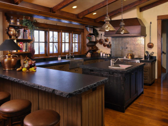 Countertop tiles - การออกแบบดั้งเดิมของพื้นผิวการทำงาน ตัวเลือก 195+ (ภาพถ่าย) สำหรับห้องครัวและห้องน้ำ