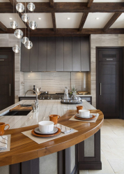 Countertop tiles - การออกแบบดั้งเดิมของพื้นผิวการทำงาน ตัวเลือก 195+ (ภาพถ่าย) สำหรับห้องครัวและห้องน้ำ