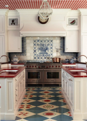 Countertop tiles - การออกแบบดั้งเดิมของพื้นผิวการทำงาน ตัวเลือก 195+ (ภาพถ่าย) สำหรับห้องครัวและห้องน้ำ