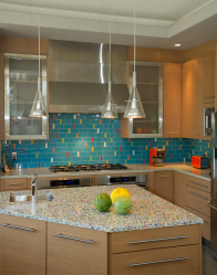 Countertop tiles - การออกแบบดั้งเดิมของพื้นผิวการทำงาน ตัวเลือก 195+ (ภาพถ่าย) สำหรับห้องครัวและห้องน้ำ