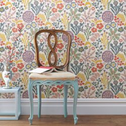 A combinação de papel de parede e móveis no interior da sala de estar / quarto / cozinha / berçário. Quão importante é a escolha?