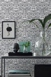 A combinação de papel de parede e móveis no interior da sala de estar / quarto / cozinha / berçário. Quão importante é a escolha?