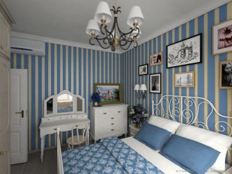 A combinação de papel de parede e móveis no interior da sala de estar / quarto / cozinha / berçário.Quão importante é a escolha?