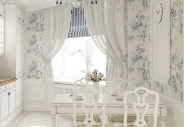 A combinação de papel de parede e móveis no interior da sala de estar / quarto / cozinha / berçário. Quão importante é a escolha?
