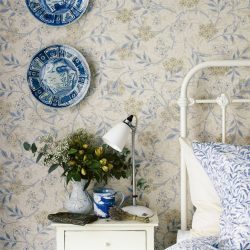 A combinação de papel de parede e móveis no interior da sala de estar / quarto / cozinha / berçário. Quão importante é a escolha?