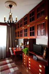 Wenge no interior: 160+ (foto) combinações de cores com mobiliário (design da sala de estar, quarto, corredor)