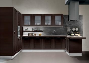 Wenge no interior: 160+ (foto) combinações de cores com mobiliário (design da sala de estar, quarto, corredor)