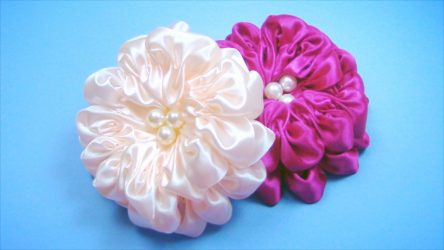 Como fazer uma flor a partir de uma fita Fazer as suas próprias mãos (mais de 90 fotos): Aulas Master simples para criar um Bud bonito