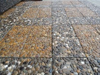 Passarelas no país de telhas de pavimentação - Design de um belo pátio (120+ fotos)