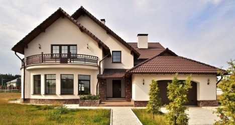 Passarelas no país de telhas de pavimentação - Design de um belo pátio (120+ fotos)