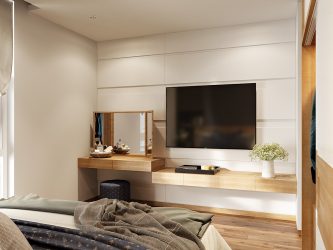 Penteadeira com espelho e iluminação: 140+ (Foto) Opções para o seu quarto