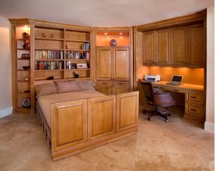 Guarda-roupa de canto moderno no quarto: de pequeno a grande porte. Qual poderia ser o seu conteúdo?