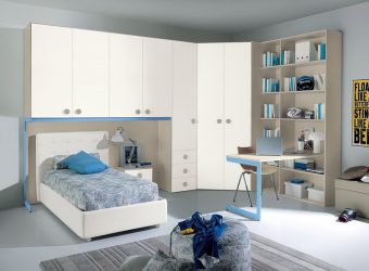 Guarda-roupa de canto moderno no quarto: de pequeno a grande porte. Qual poderia ser o seu conteúdo?