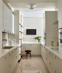 Como fazer uma cozinha estreita e longa: nuances e truques para um pequeno interior (mais de 175 fotos)