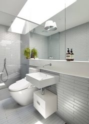 Design de banheiro com e sem pia: Escolhendo móveis (mais de 165 fotos). O que é preferido?