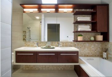 Design de banheiro com e sem pia: Escolhendo móveis (mais de 165 fotos). O que é preferido?