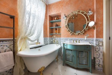 Design de casa de banho em estilo provençal - romance suave para corpo e alma (mais de 205 fotografias)